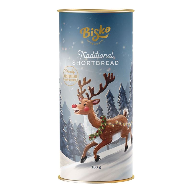 Traditional Shortbread Christmas Tubes 180g