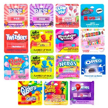 Candy flavoured lip balm assorted