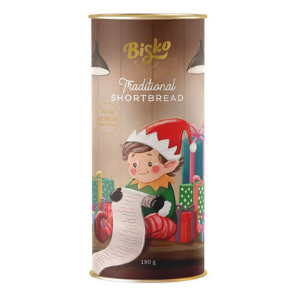 Traditional Shortbread Christmas Tubes 180g