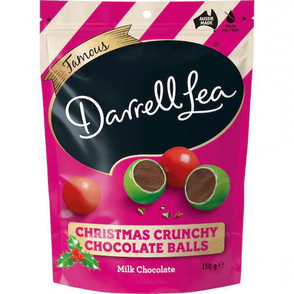 Darrell Lea Christmas Crunchy Chocolate Balls 150g