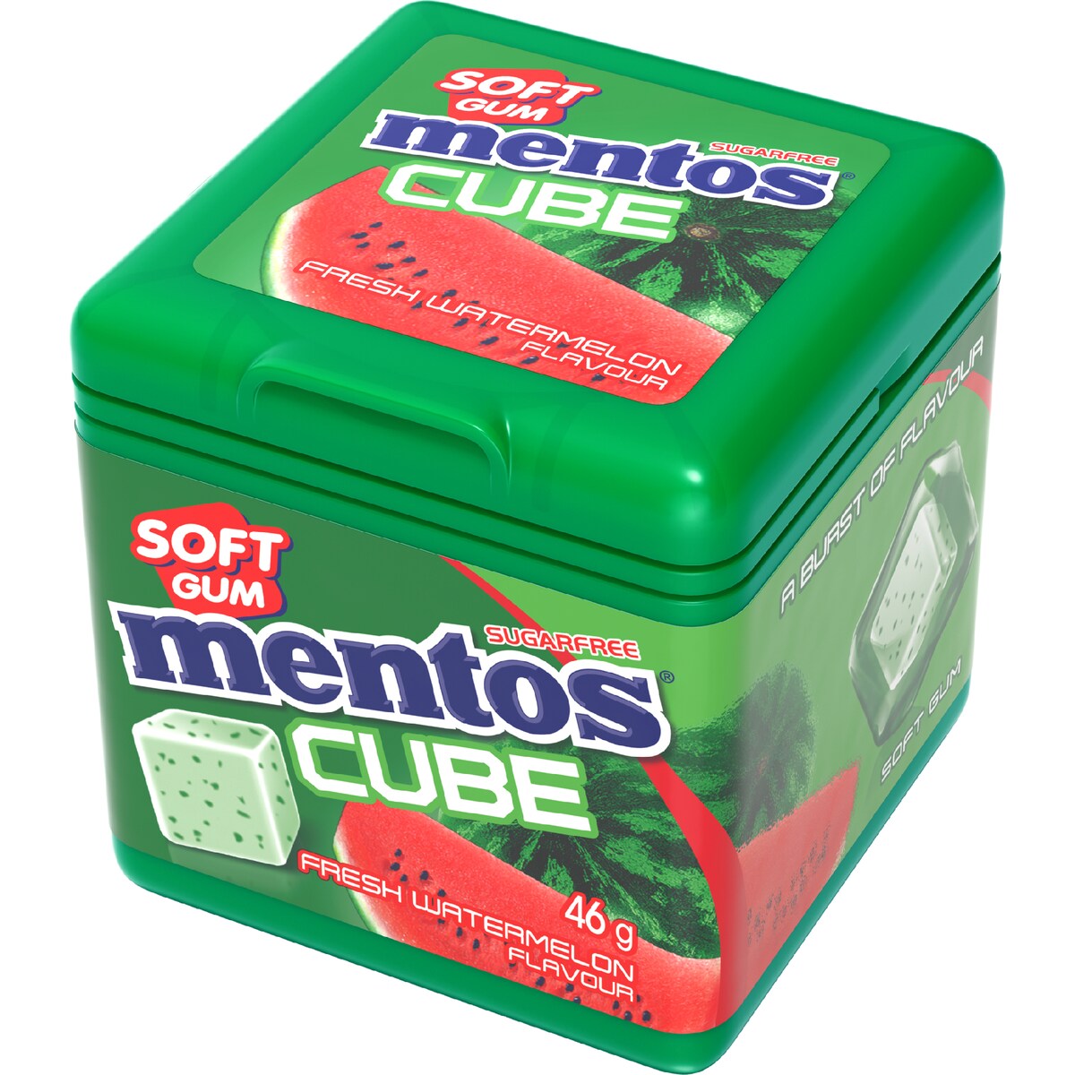 Mentos Cube Gum Watermelon 46g