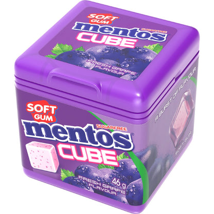 Mentos Cube Soft Gum Ice Grape 46g