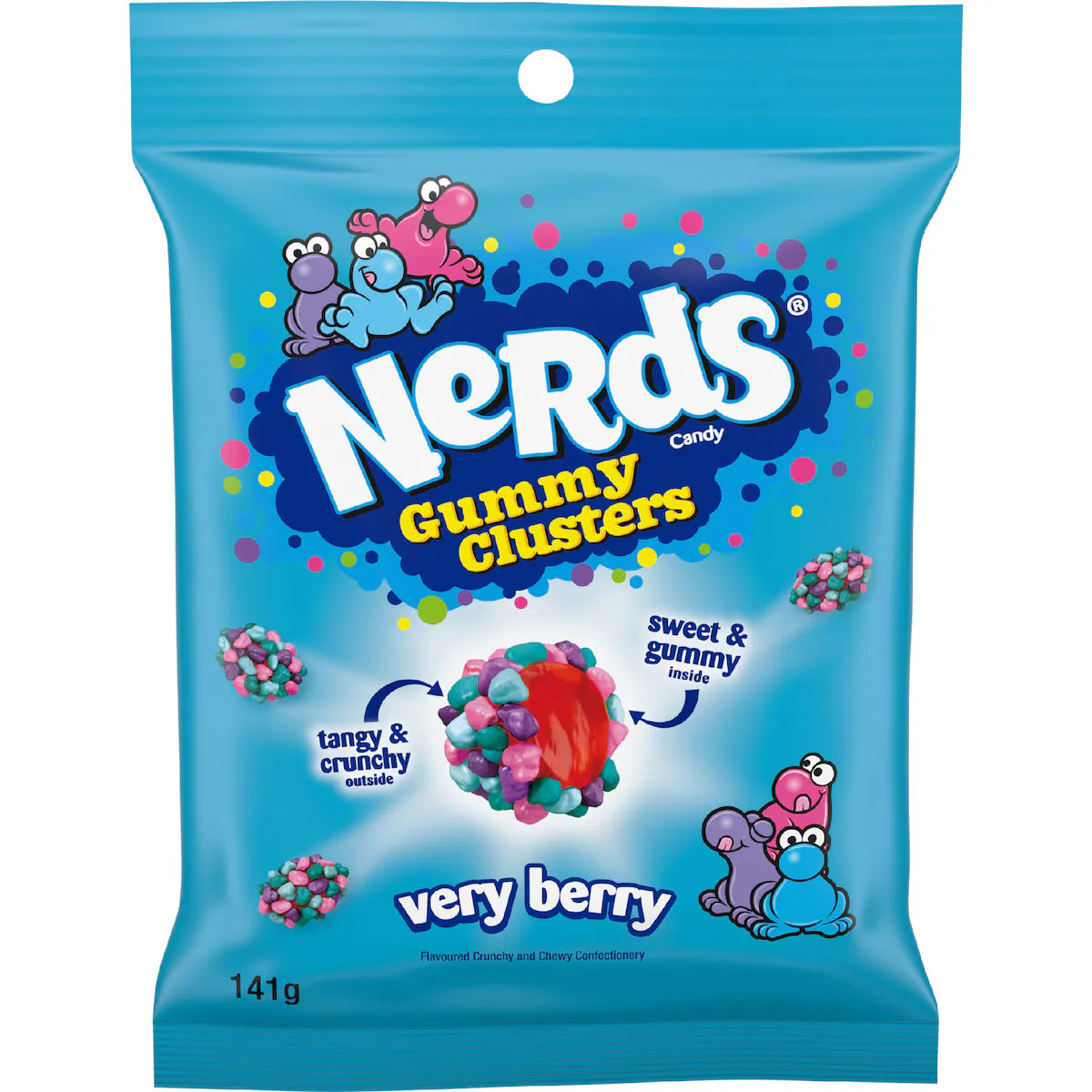 Nerds Very Berry Gummy Cluster Lollies 141g