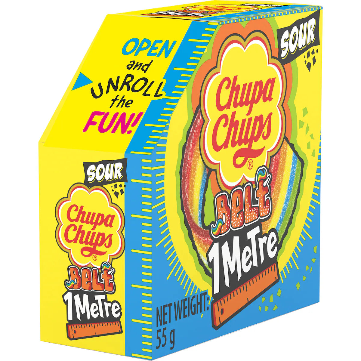 Chupa Chups 1 Metre Sour Belt