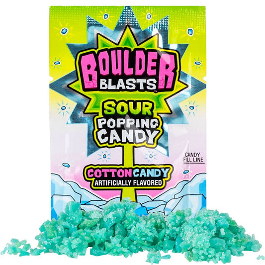 Boulder Blast Sour Cotton Candy Popping Candy