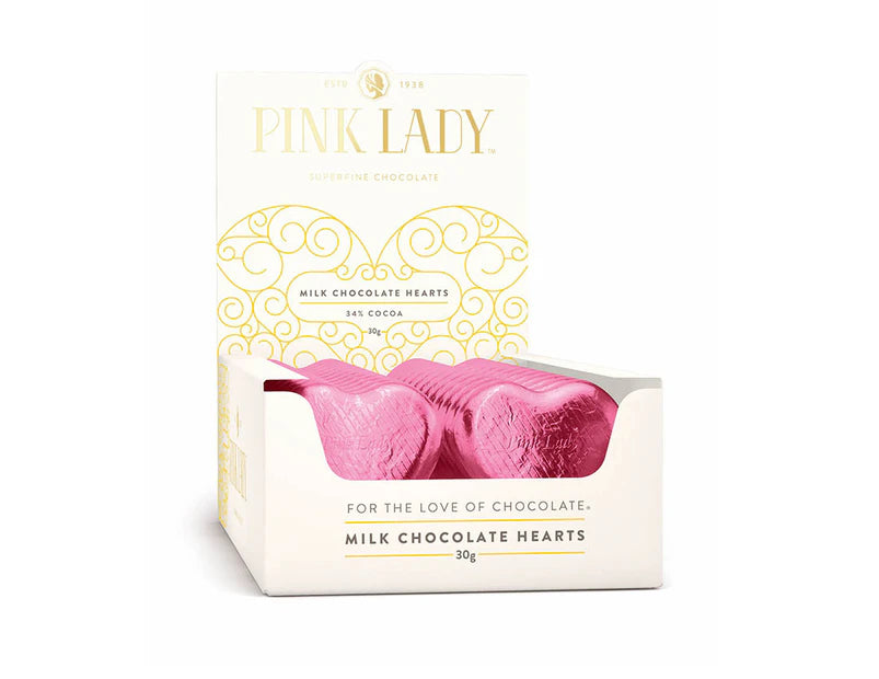 30g Milk Chocolate Heart PINK