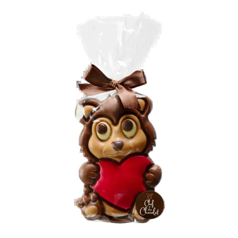 Chef Du Chocolat Heart Milk Chocolate Bear 150g