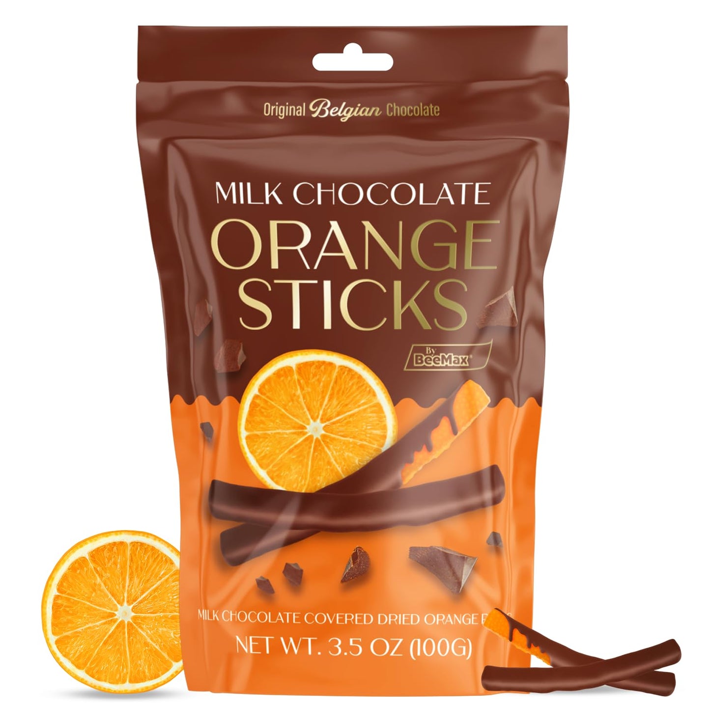 Milk Chocolate Covered Dried Orange Sticks
