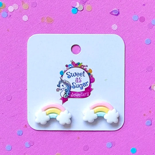 Rainbow Stud Earrings
