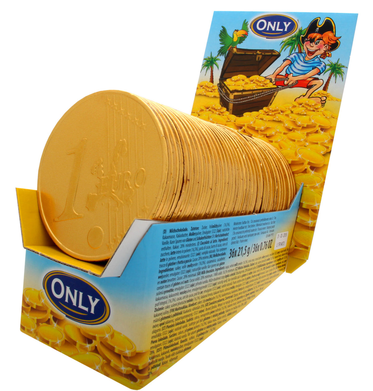 Only Big Gold Coin Milk Chocolate 21.5g