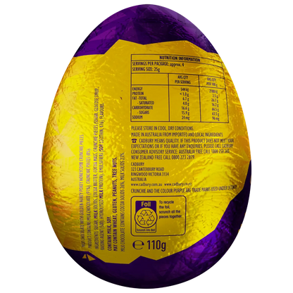 Cadbury Crunchie Hollow Egg 110g