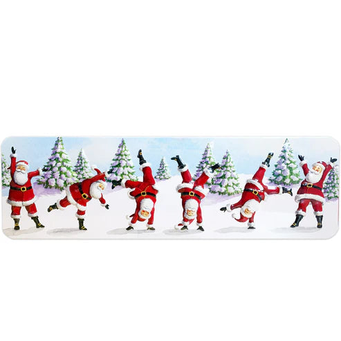 Embossed Dancing Santa Tin 200g