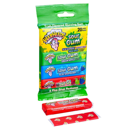 Warheads Sour Gum 4pk