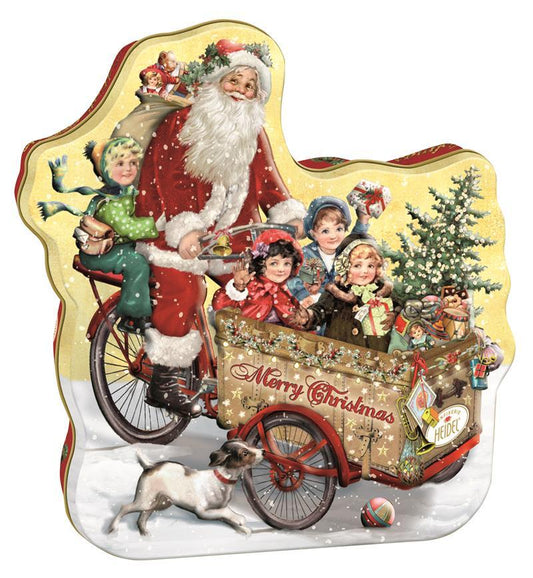 Heidel Chocolates Santa's Cargo Bike Tin