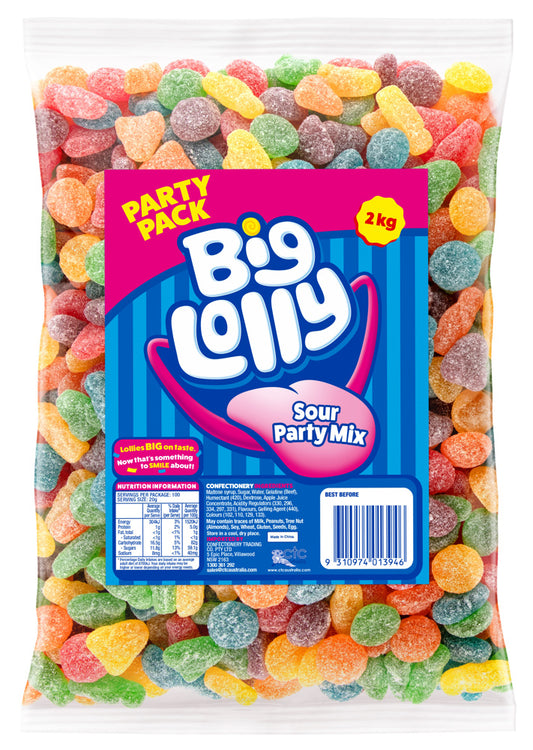 Big Lolly Sour Party Mix 2kg