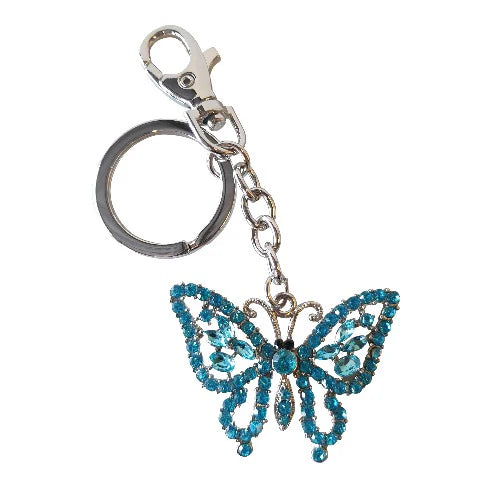 Blue Butterfly Keyring
