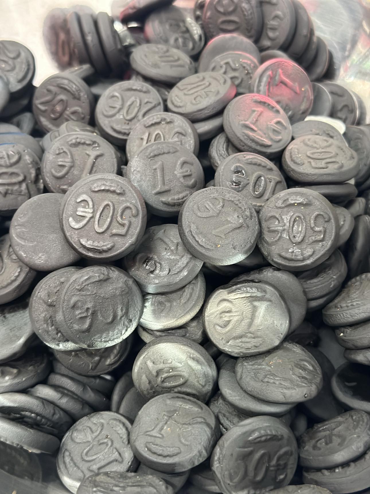 DUTCH LICORICE -  LIQUORICE COINS