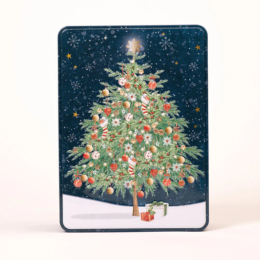 Biscuits Embossed Christmas Tree Rectangle Salted Caramel