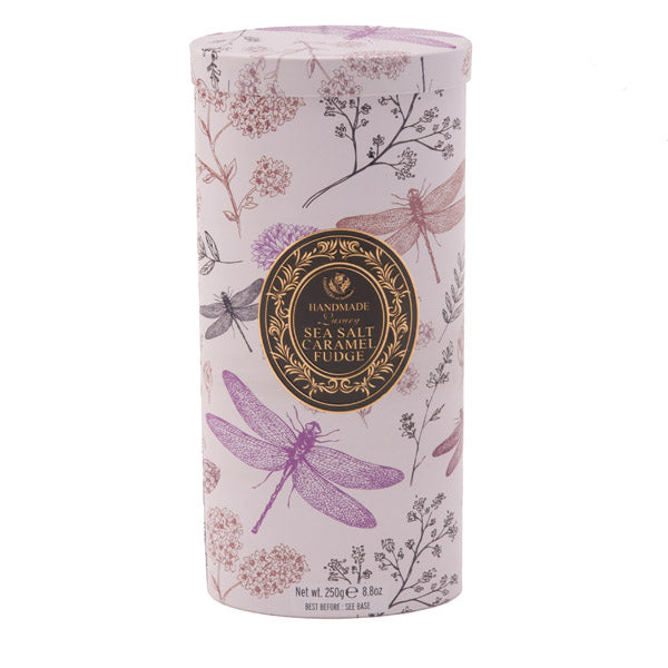 Dragonfly Sea Salt Caramel Fudge Tin 250g