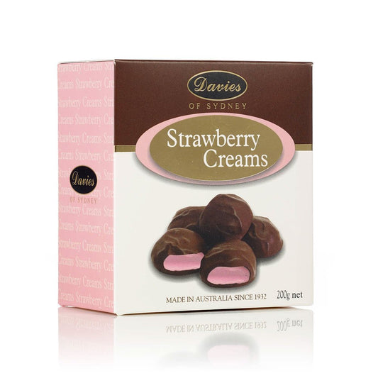 Davies Dark Strawberry Creams 200g