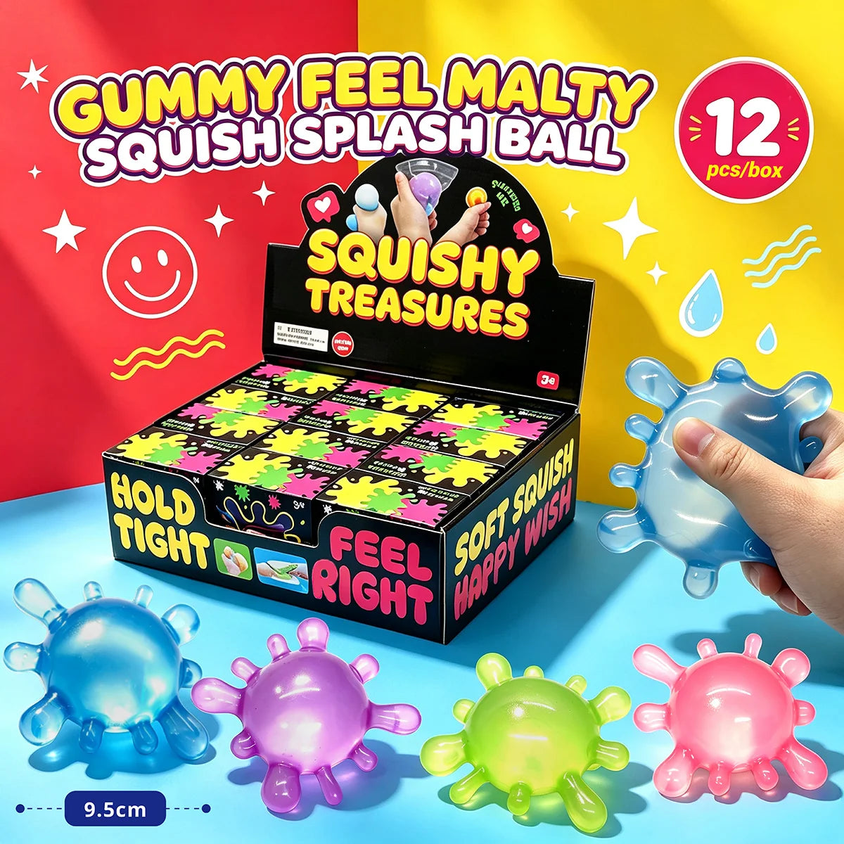 Gummy Feel Malty Squish Splash Ball