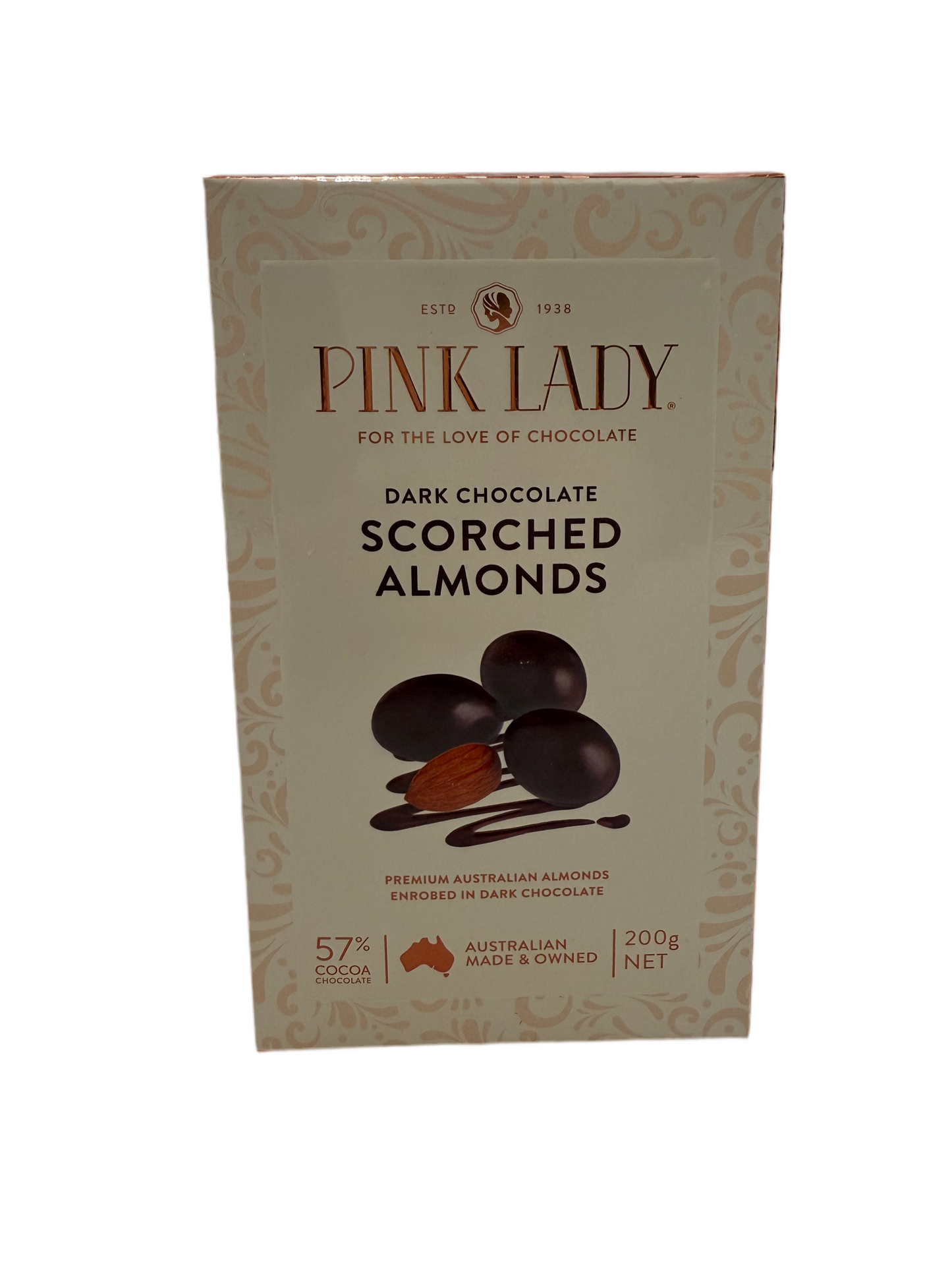 Pink Lady - Scorched Almonds - Dark Chocolate (200g box)