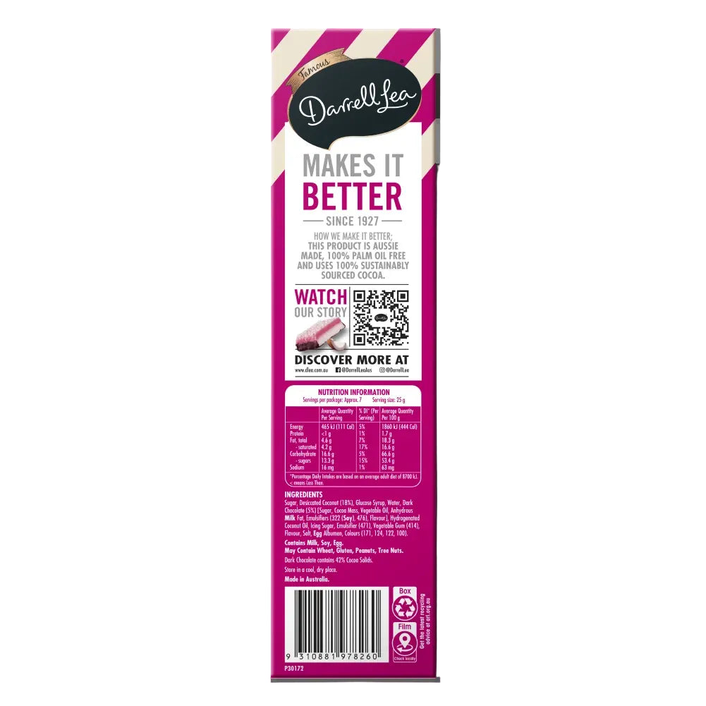 Coconut Ice Dark Chocolate Slice 180g
