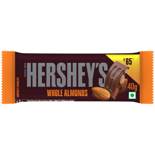 Hershey's Creamy Milk Chocolate With Whole Almonds 40g