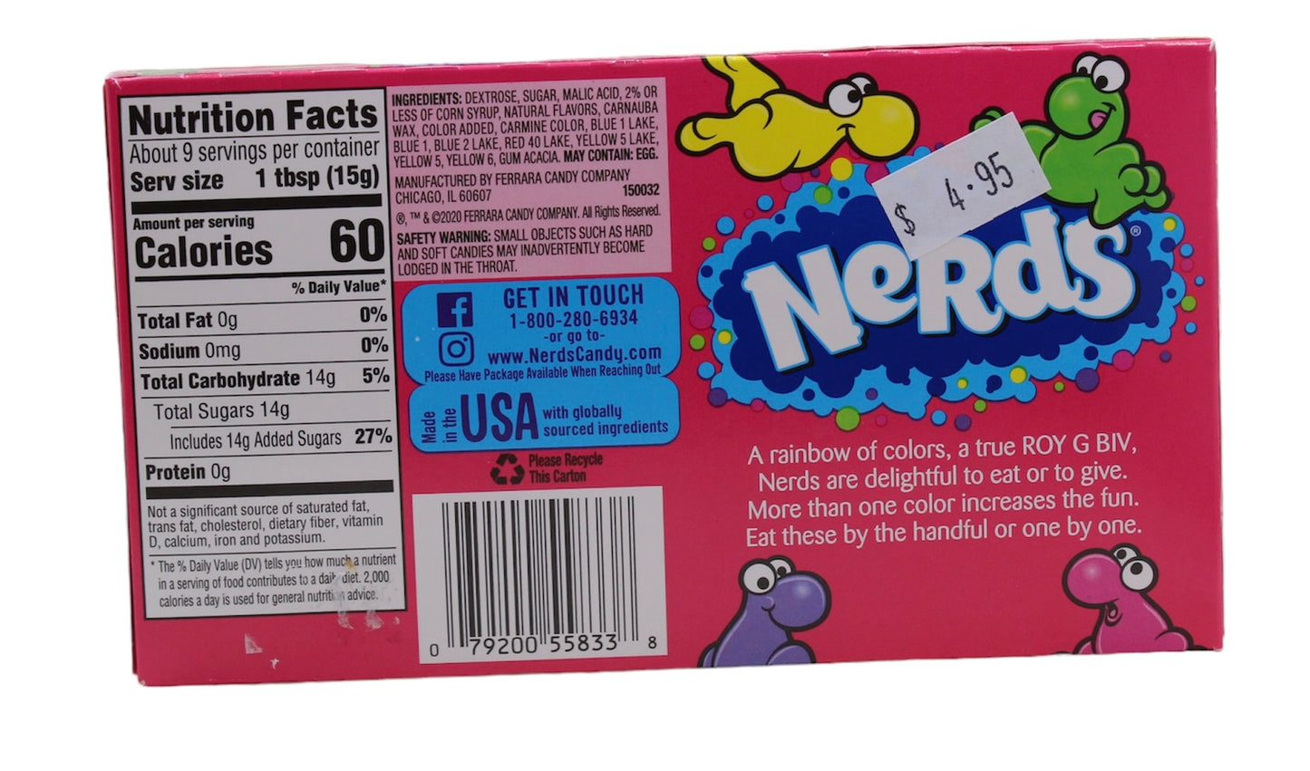 Wonka Nerds Rainbow Movie Box