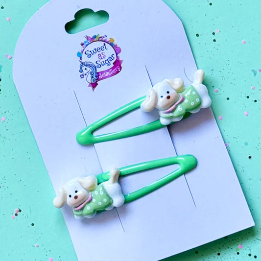 Hair Clips Puppy