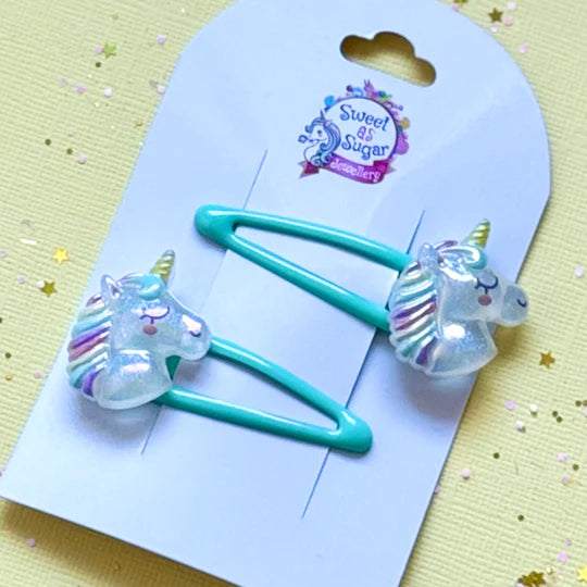 Hair Clips Unicorns