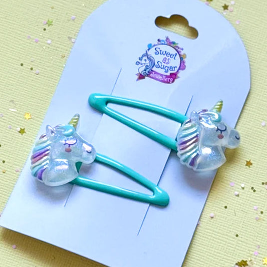 Hair Clips Unicorns