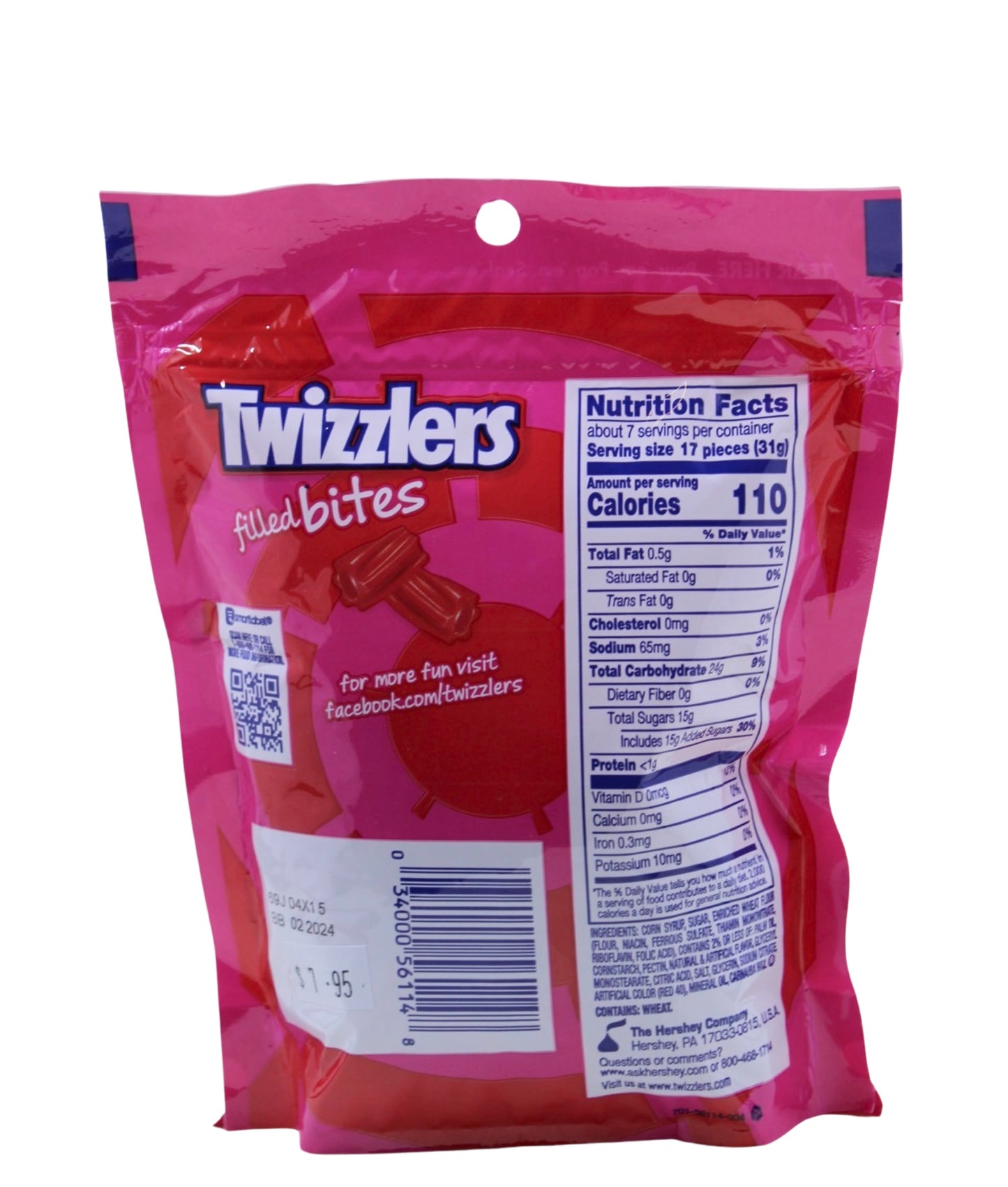 Twizzlers Filled Bites Strawberry