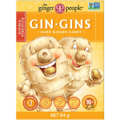 Gin Gins Ginger Candy Hard Double Strength