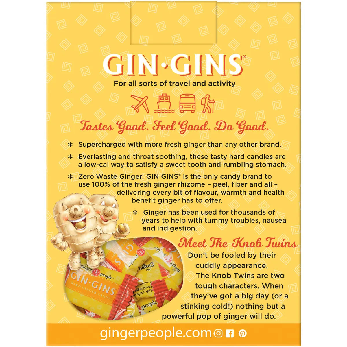 Gin Gins Ginger Candy Hard Double Strength