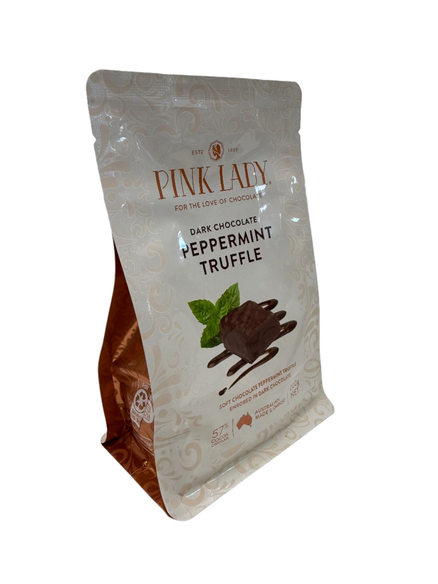 Pink Lady Dark Peppermint Truffle Pieces 200g