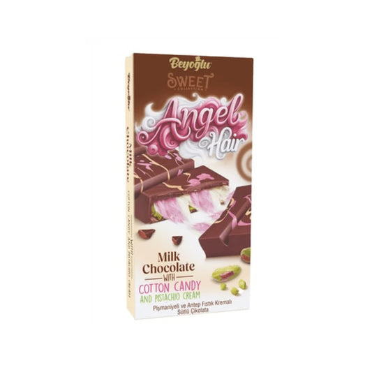 Angel Hair Milk Chocolate filled with Cotton Candy & Pistachio Cream 170g