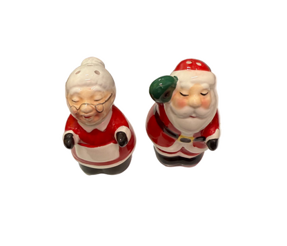 Salt & Pepper Mr & Mrs Claus S/2