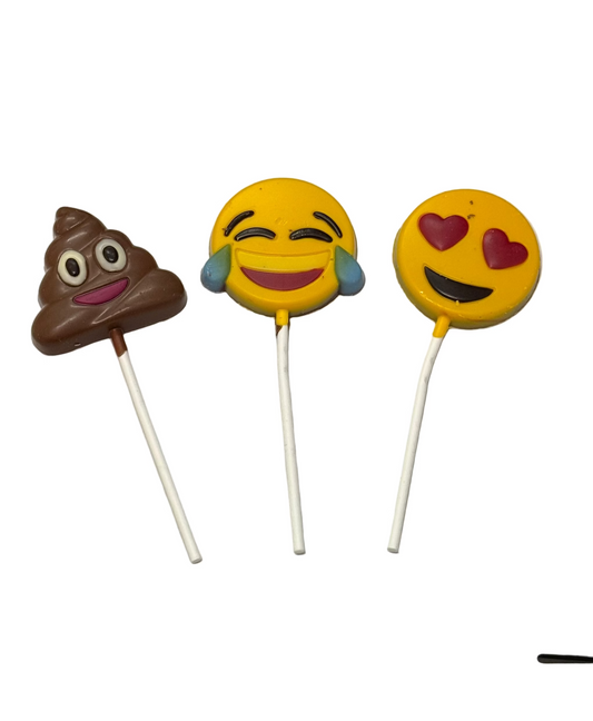 Emoji Chocolate Lollipop 25g