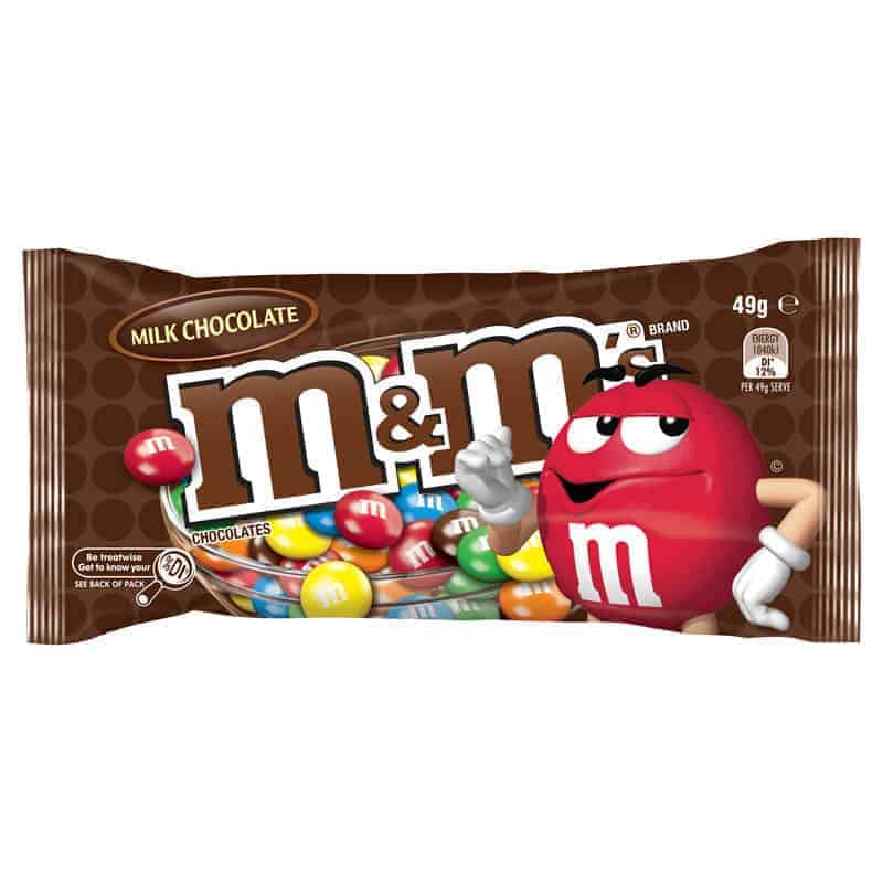 M&M's Milk Chocolate Singles Bag 49g