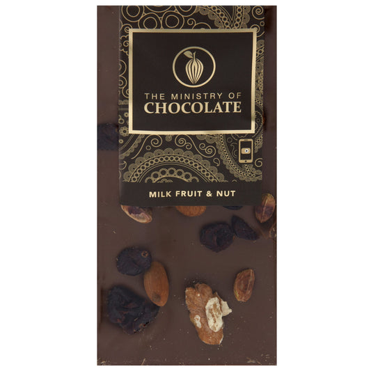 Milk Fruit & Nut – 100g Milk Chocolate Bar