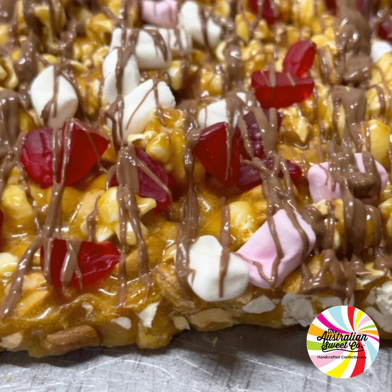 Rocky Road Peanut and Popcorn Brittle