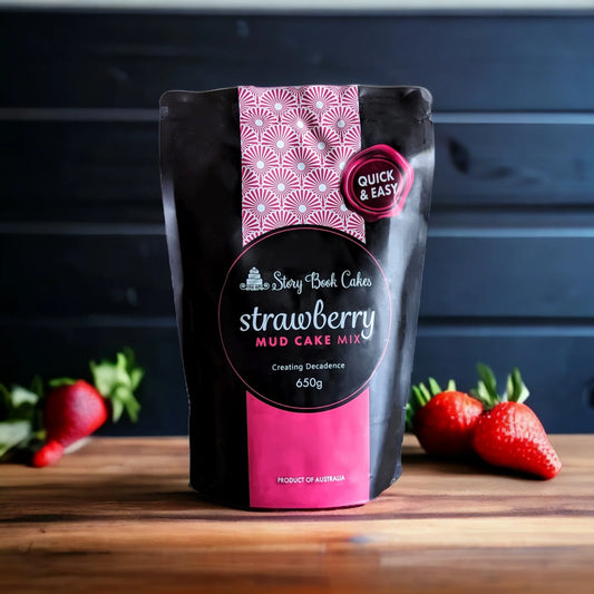 Strawberry Mud Cake in a Mug