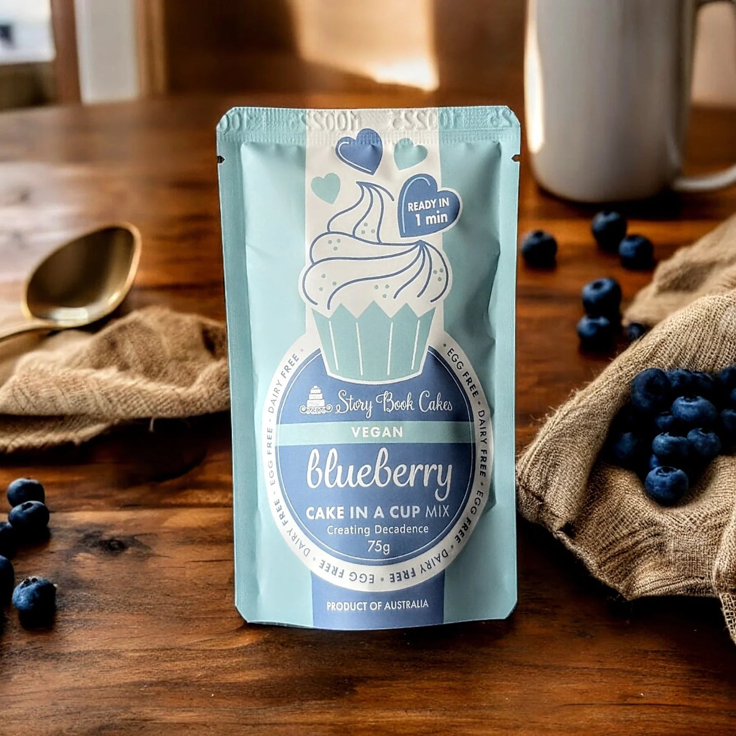 Blueberry Vegan Cake in a Cup 75g