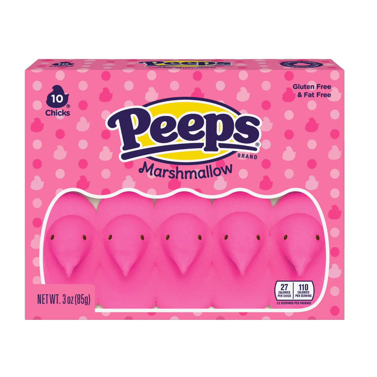 PEEPS Pink Marshmallow Chicks 10pack