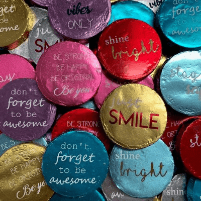 Positive Messages Medallion Milk Chocolate