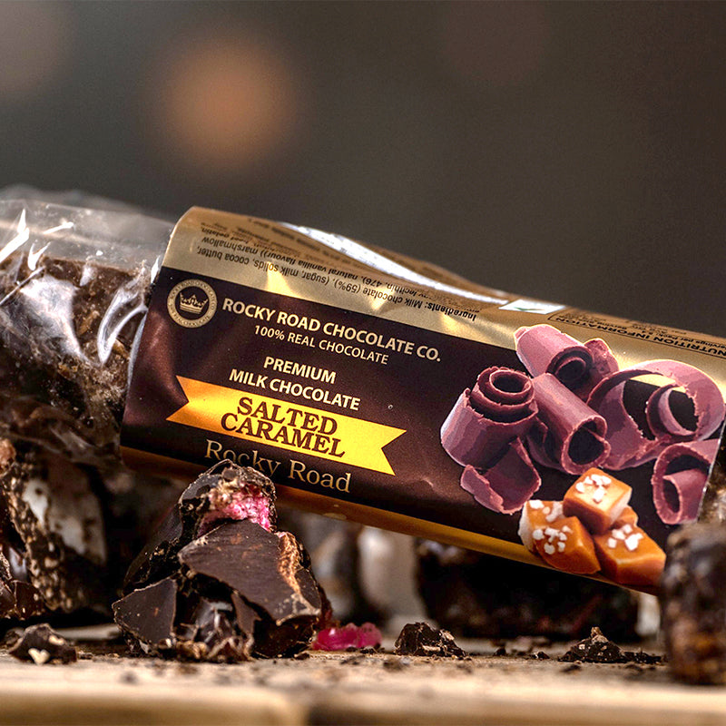 Milk Chocolate Rocky Road Salted Caramel 200g