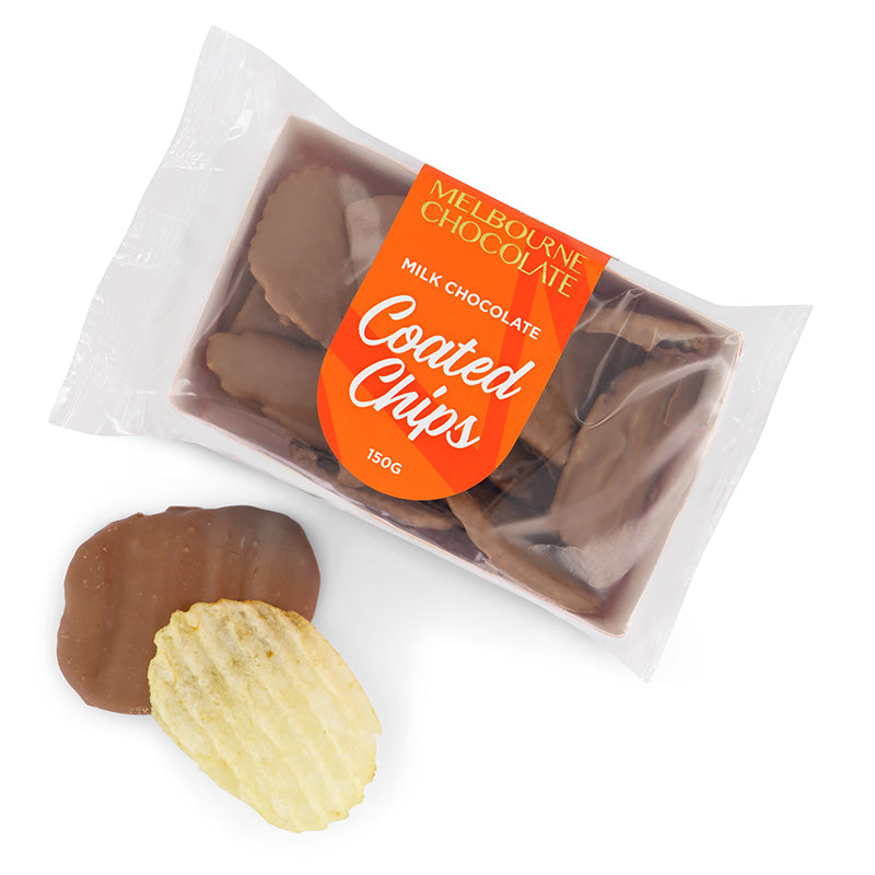 Milk Choc Coated Chips 150g