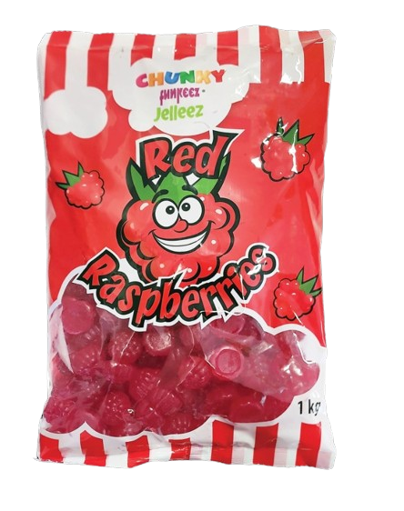 Chunky Funkee Red Raspberries 1kg