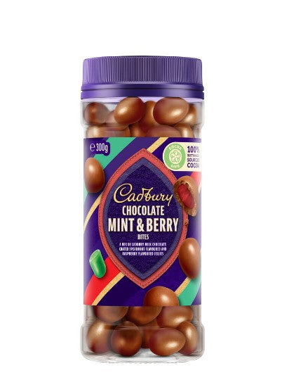 Cadbury Chocolate Coated Mint & Berry Bites - 300g